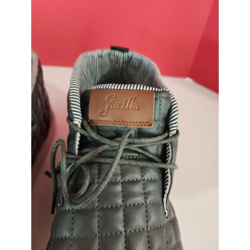 Gorilla Men's Size 11 Gray Grey High Top Shoes Boots
